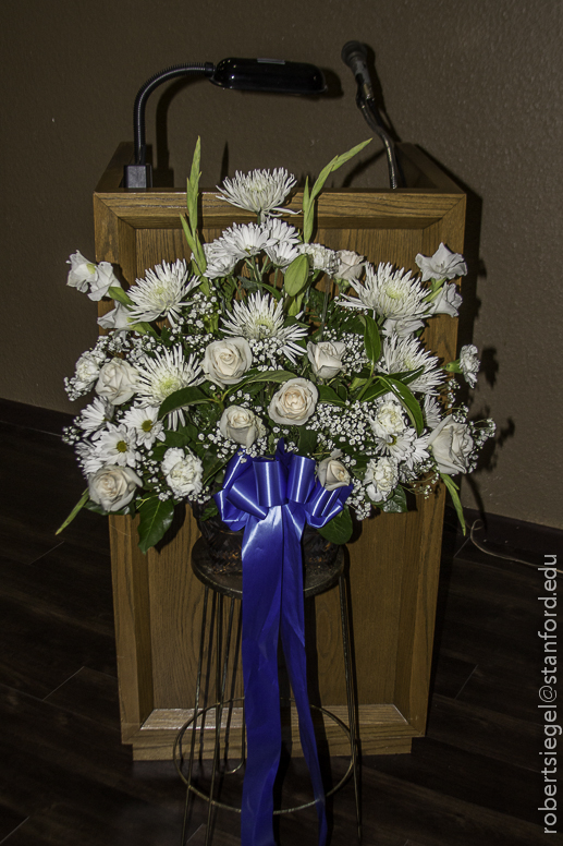 podium flowers